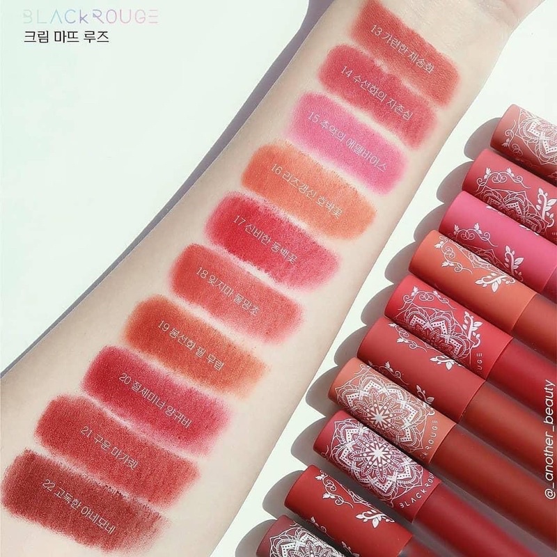 Son Kem Lì, Mịn Môi Black Rouge Cream Matt Rouge Version 3