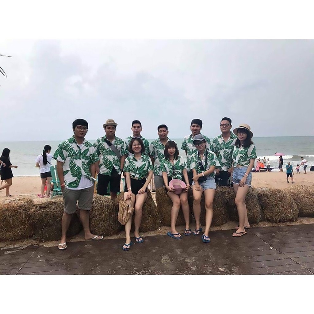 [Mã FAMAYMA2 giảm 10K đơn 50K] Áo đũi sơ mi Áo nhóm đi biển LINEN Áo có cổ họa tiết hoa lá Cardano | BigBuy360 - bigbuy360.vn