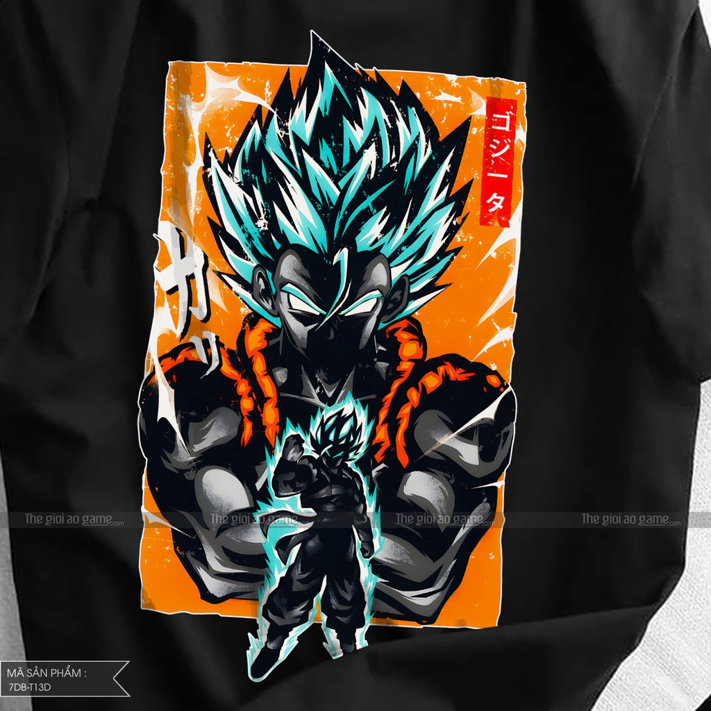 Áo dragon ball Goku nam nữ Áo phông Goku dragon ball  trắng đen form rộng unisex cotton co giãn thoáng mát T13
