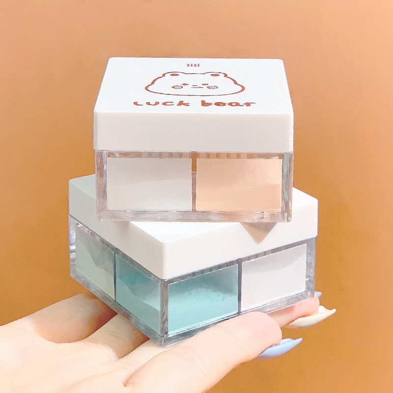 Phấn Phủ Trang Điểm Bốn Màu Sắc Lâu Trôi Chống Thấm Nước Và Mồ Hôi Không Để Lại Dấu