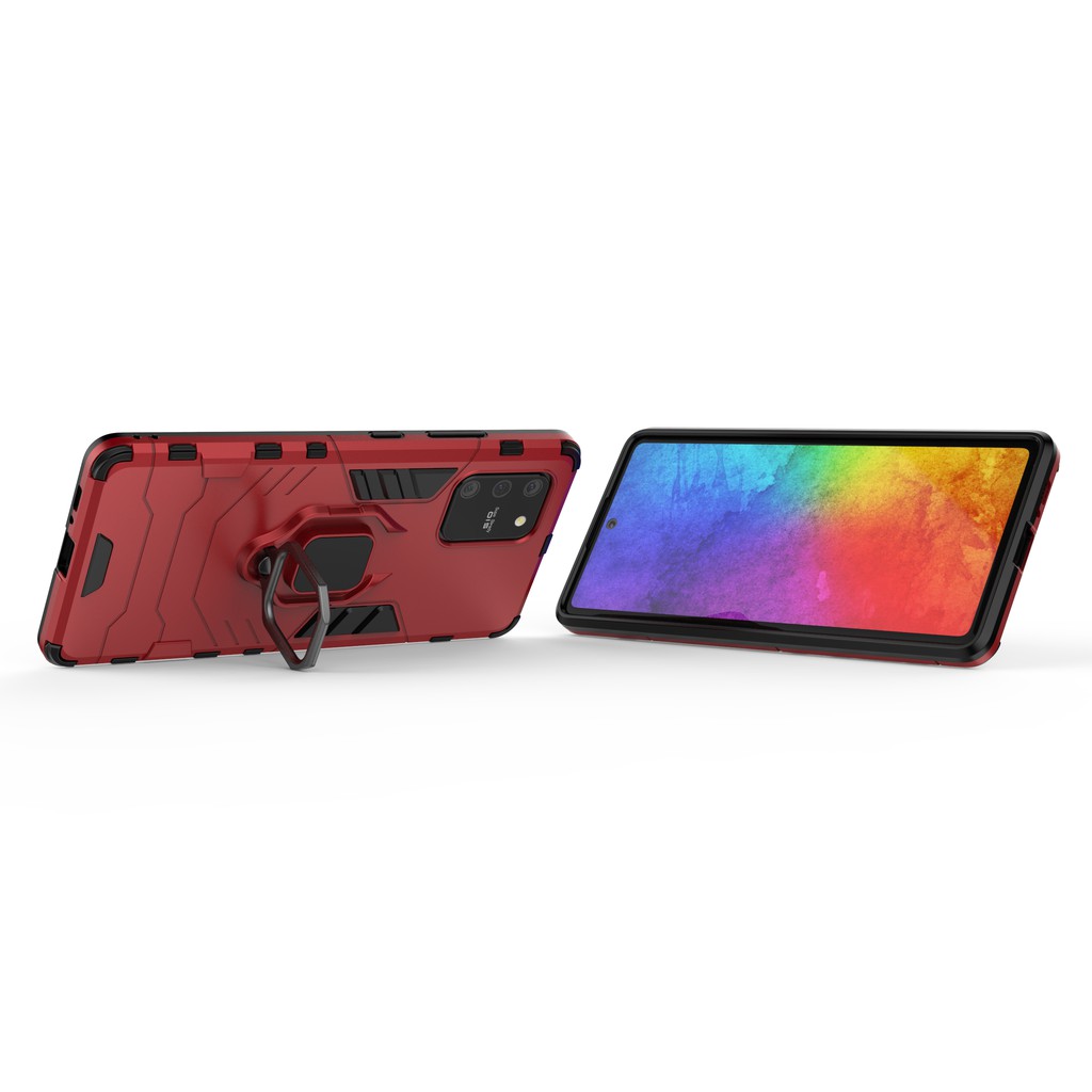 Ốp lưng Samsung S10 Lite chống sốc Iron Man Iring chống sốc siêu bền giá đỡ xem phim