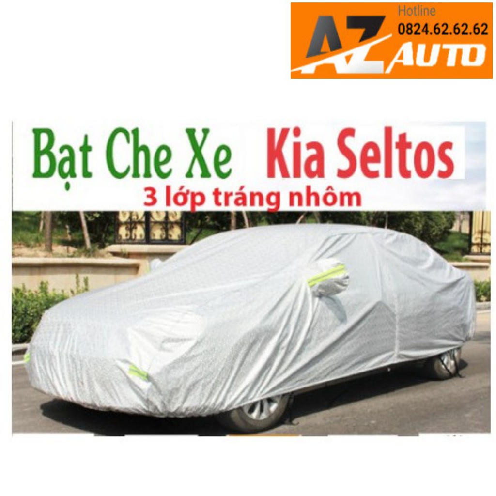 Bạt Phủ Xe Kia Seltos Cao Cấp (bạt 3 lớp Tráng Nhôm, chống xước) Loại 1