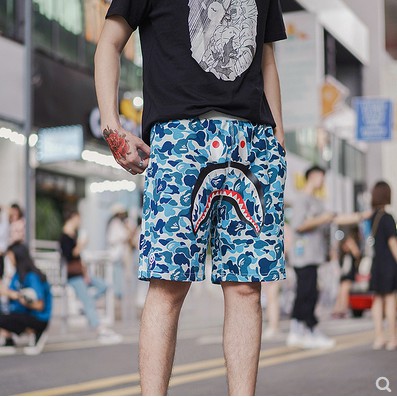 2021 Top Mới Nhất BAPE A Bathing Ape Quần Ngắn Đi Biển Cá Mập Cho Nam