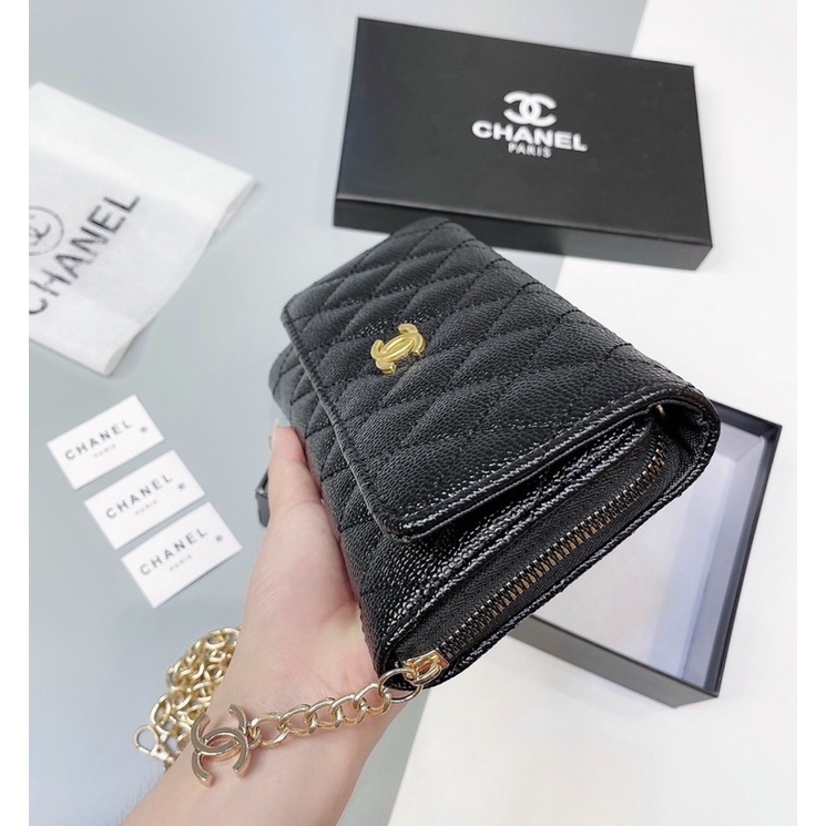 𝑭𝑹𝑬𝑬𝑺𝑯𝑰𝑷  ví nữ dài Chanel cầm tay nhiều ngăn thời trang Hàn Quốc shop tuyển sỉ