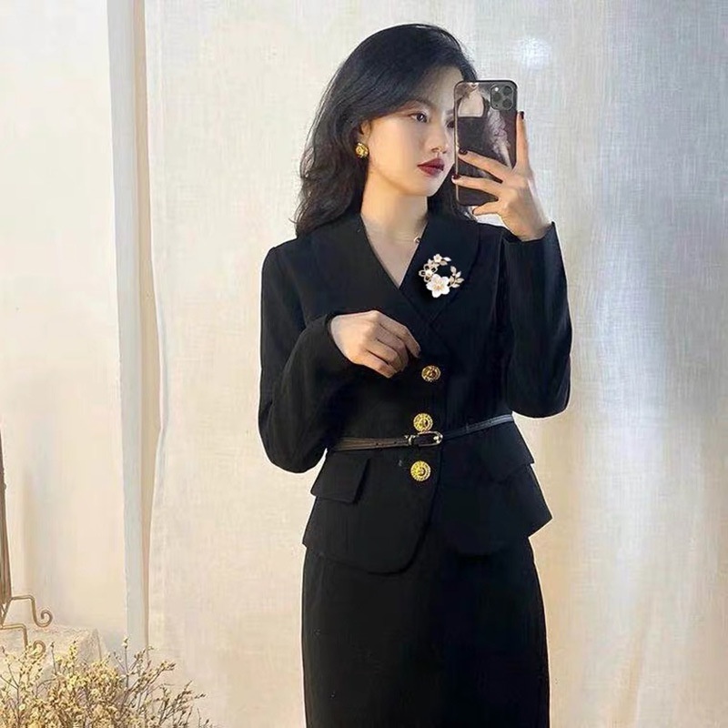 Ghim CàI ÁO HìNh VòNg Hoa ĐíNh Kim Cương NgọC Trai Giả ThờI Trang Cho Nữ