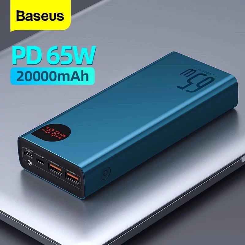 Pin Dự Phòng Baseus Adaman Metal Digital Display 20000mAh 22.5W / 65W - Sạc Nhanh QC3.0/ PD3.0/ SCP/ AFC