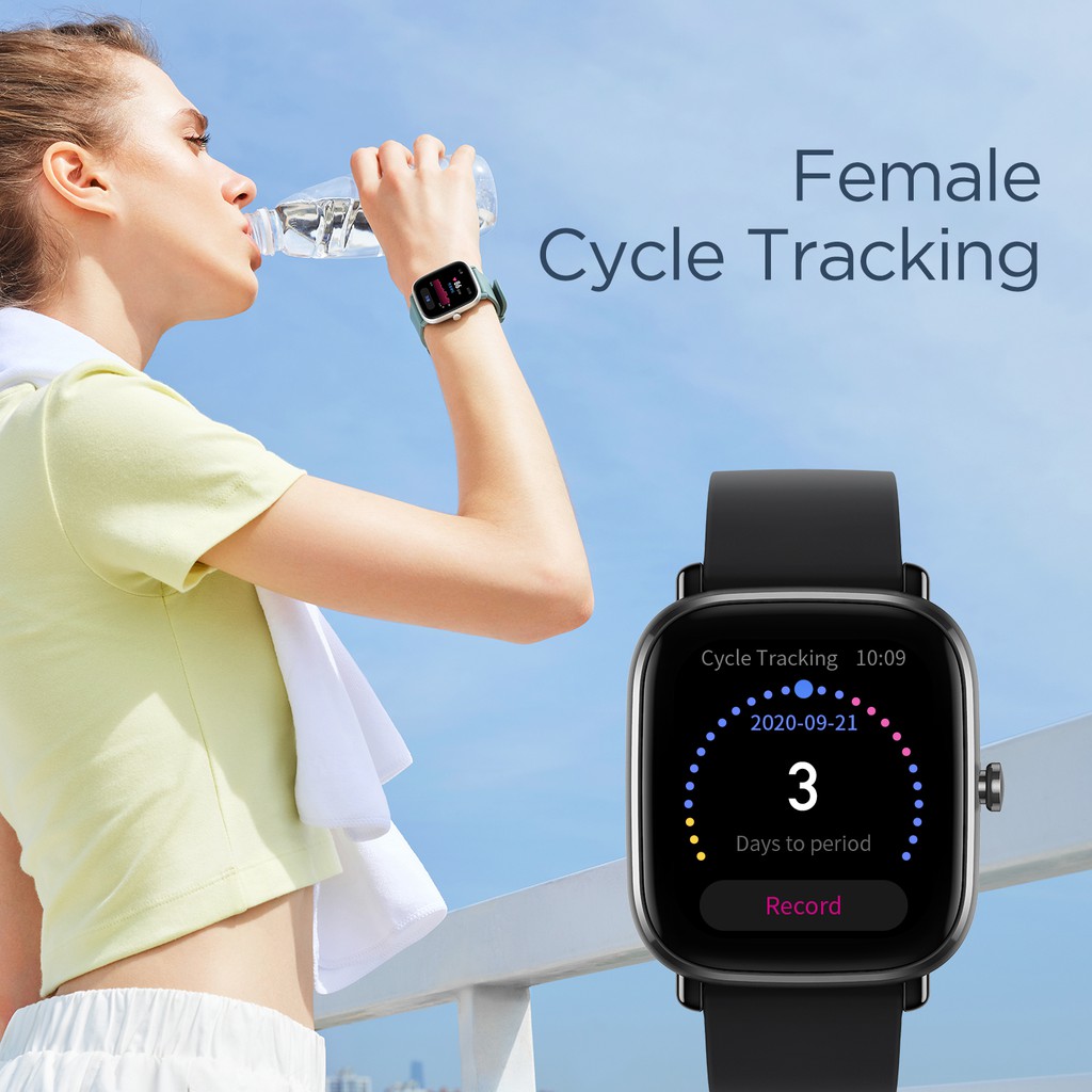 Đồng Hồ Thông Minh Amazfit GTS 2 Mini - Tiếng Việt - Đo Oxy trong máu - Theo dõi chu kỳ - Hàng Chính hãng - BH 12 Tháng