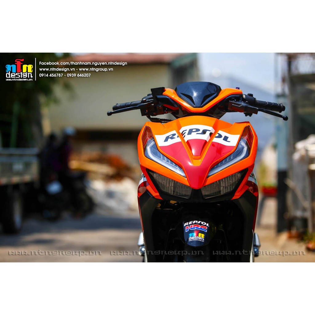 Tem Rời Dán Xe Vario Mẫu Repsol Cực Đẹp,  BILL DECAL