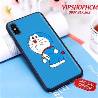 Ốp lưng iPhone X / XS / 7 Plus / 8 Plus / 8 Hình Doremon Nhảy Múa - viền Silicon dẻo