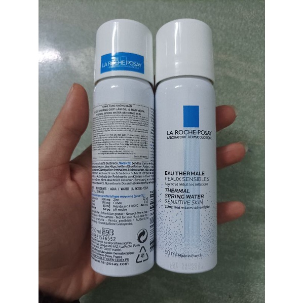 Nước xịt khoáng  giúp làm dịu da và bảo vệ da La Roche Posay Thermal Spring Water 50ml