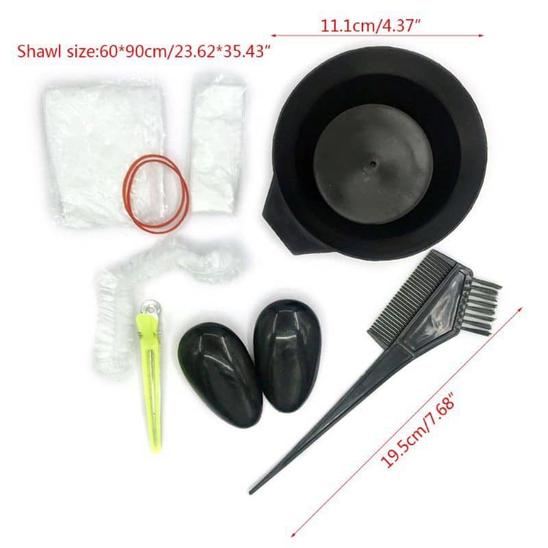 Bộ 8 Dụng Cụ Tự Nhuộm Tóc Tại Salon Chuyên Nghiệp