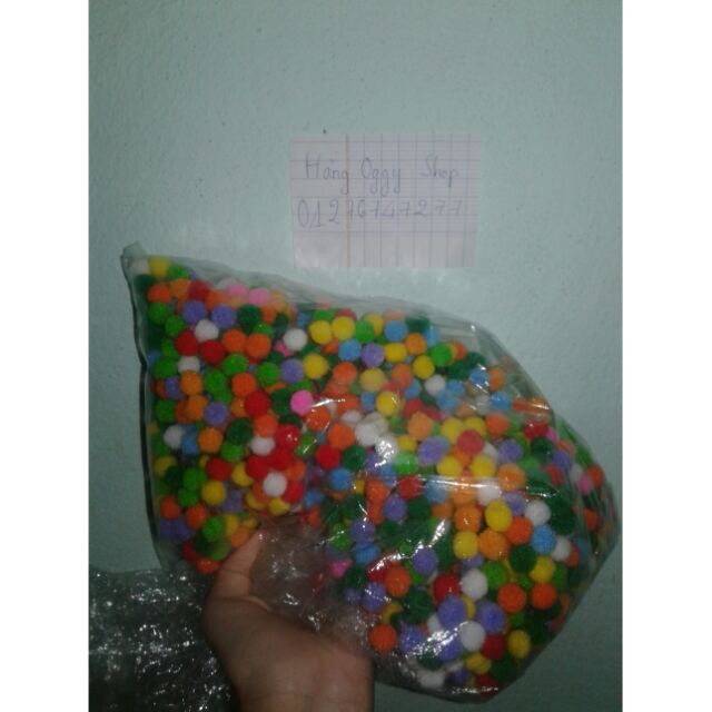 100g pompom làm slime