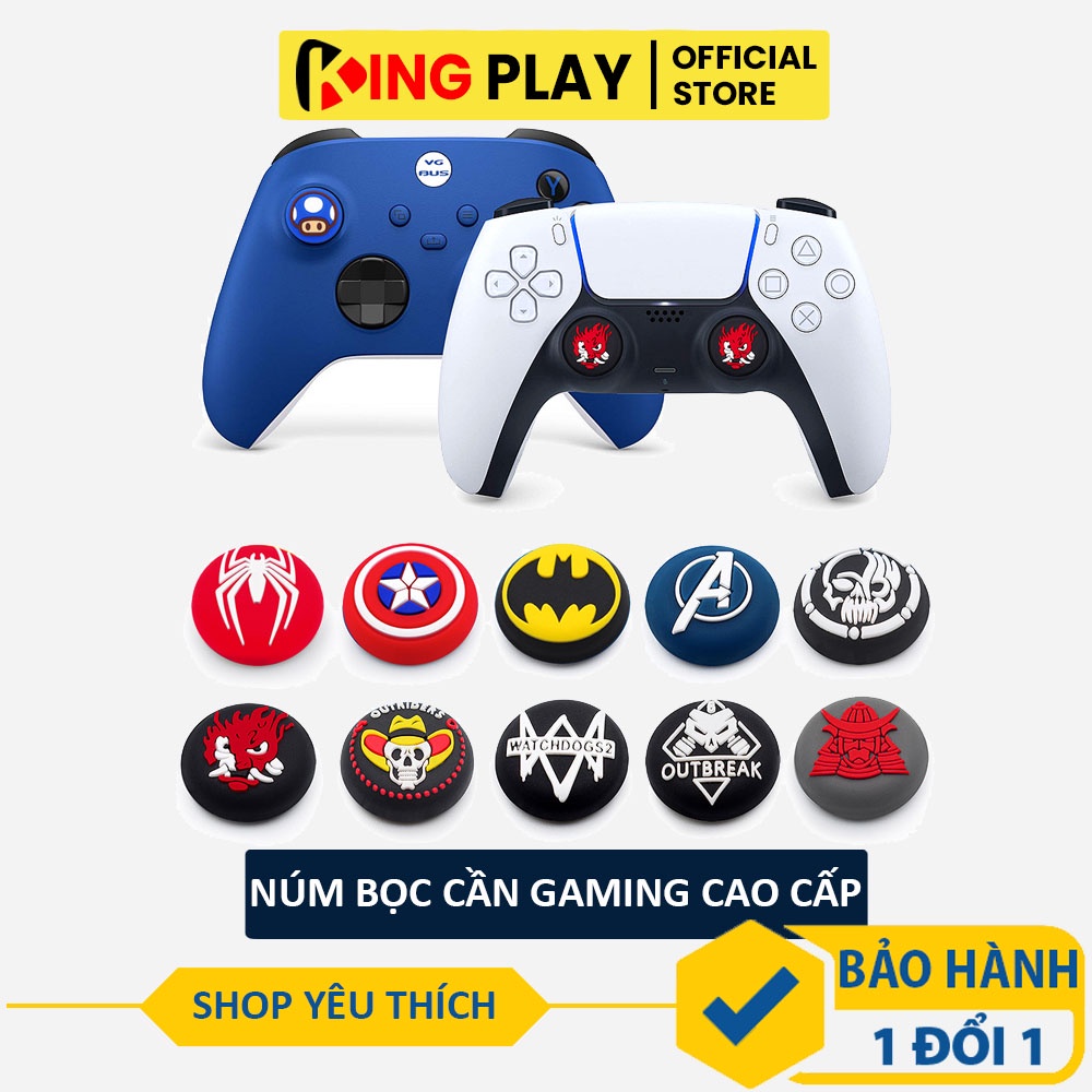 Núm bọc cần Analog tay cầm chơi game chất liệu cao cấp (Bộ 2 núm) - Núm bọc Joystick Gaming cho tay cầm PS3 PS4 PS5 XBOX