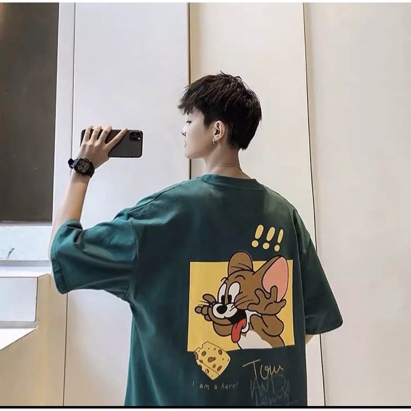 Áo Thun Jerry ăn bánh nam nữ cực hot from rộng unisex cao cấp bền màu 1kenz