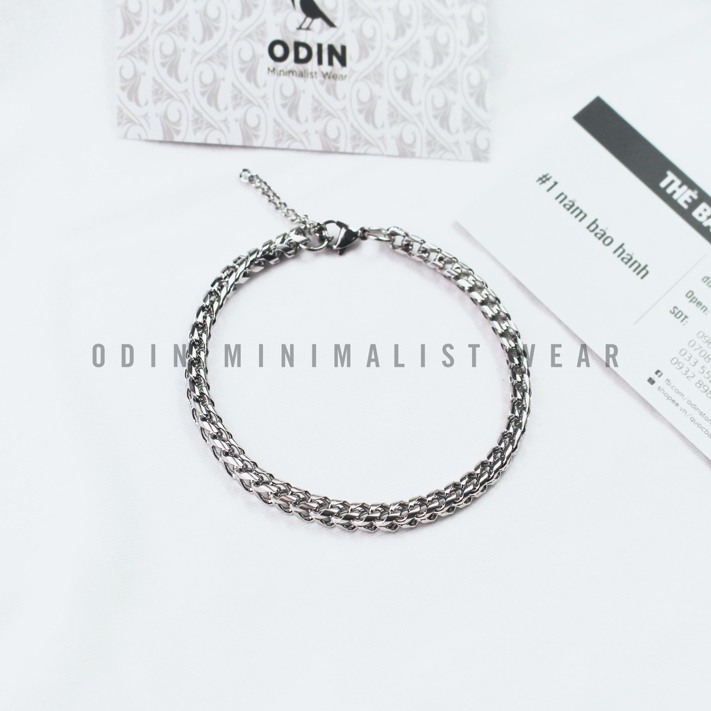 Vòng tay Chain ODIN Titan 316L kiểu dáng Basic Cổ điển x Retro bảo hành trọn đời