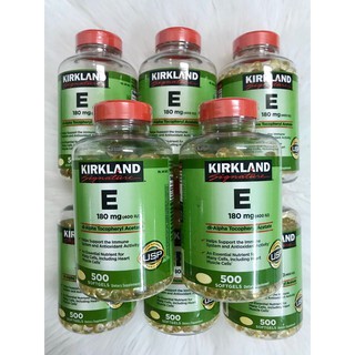 [MẪU CHIẾT] [Hàng Mỹ] Vitamin E Kirkland 500 viên date 2024 (Chính Hãng)