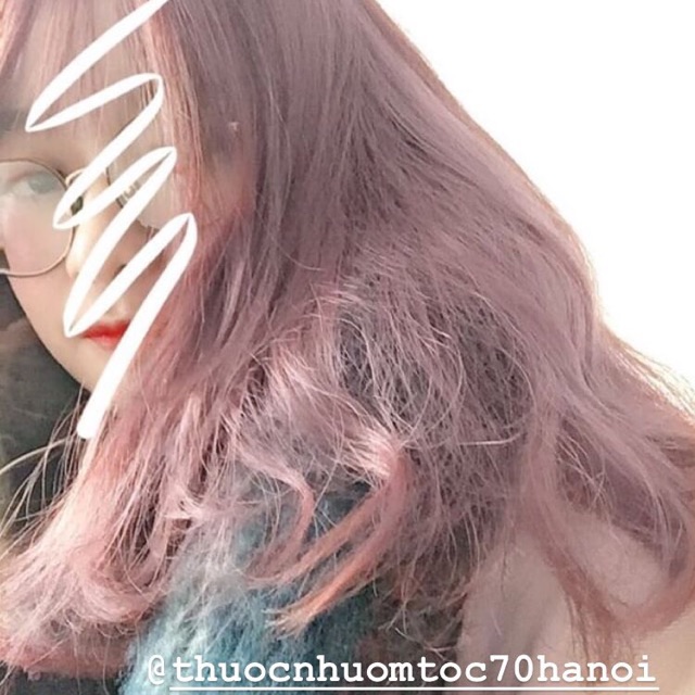 Thuốc nhuộm tóc màu Hồng Baby siêu hot kèm trợ oxy