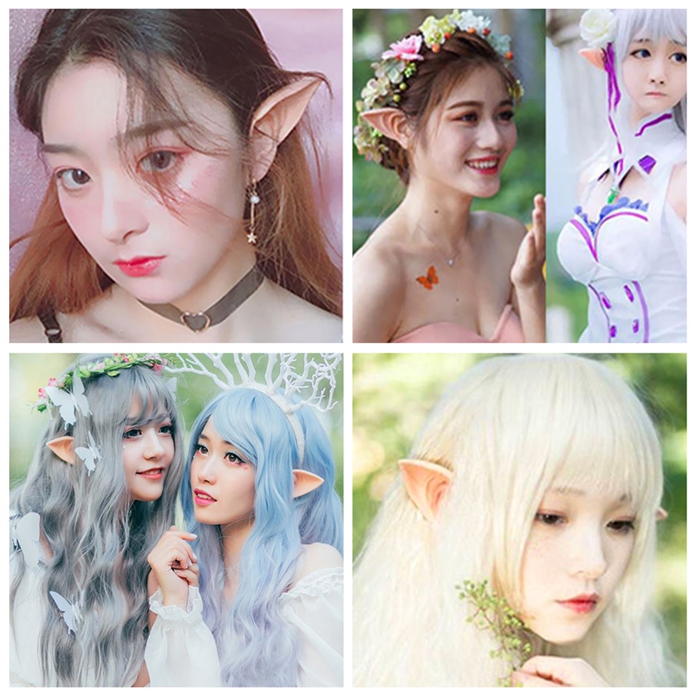 1 Cặp Tai Yêu Tinh Giả Hóa Trang Halloween Cho Người Lớn Và Trẻ Em
