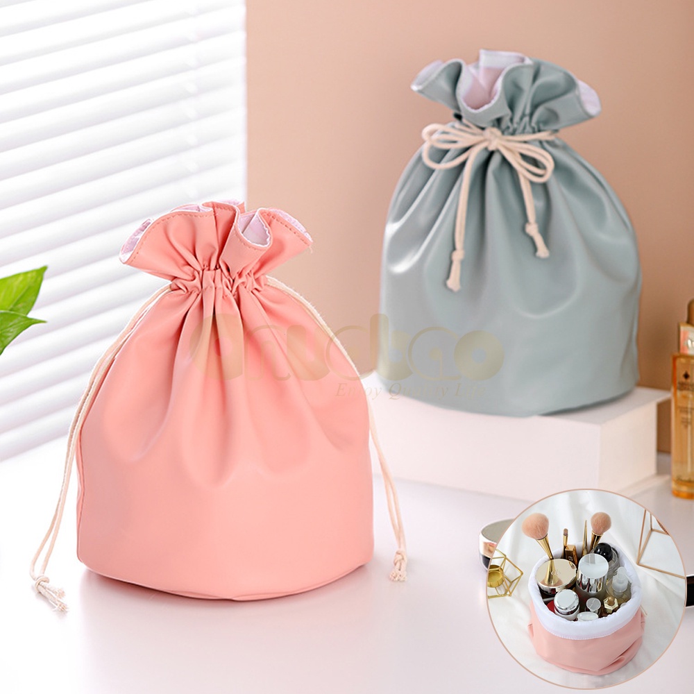 Túi đựng mỹ phẩm Onuobao bằng PU không thấm nước có dây rút