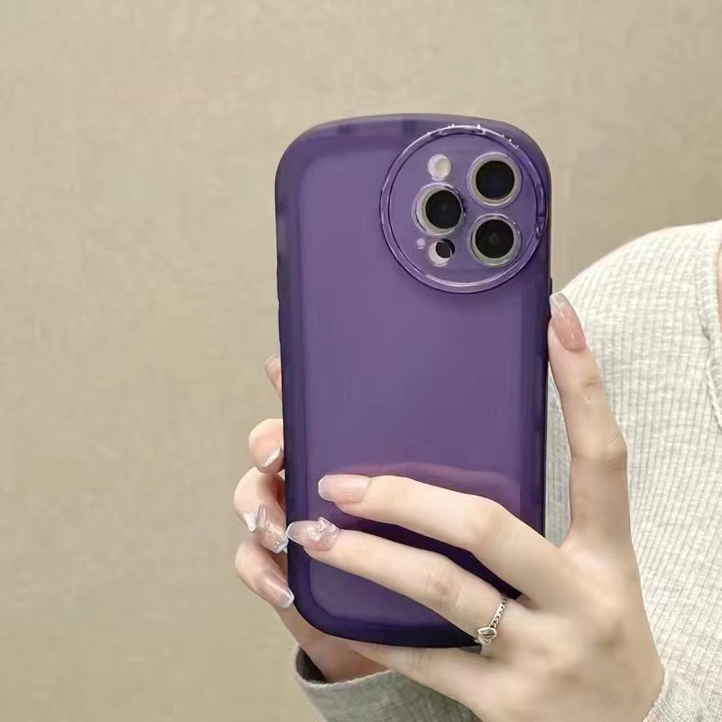 Ốp Điện Thoại TPU Túi Khí Mềm Trong Suốt Màu Trơn Cho IPhone 11 12 13 Pro Max X XS Max 6 6s 6plus 6splus 7 8 Plus SE 2020