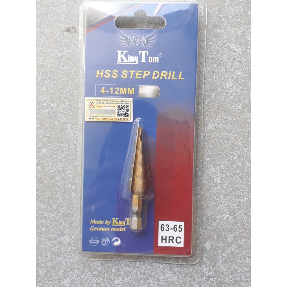 Mũi khoan tháp đa năng chui lục giác phủ titan khoan nhựa gỗ kim loại cao cấp