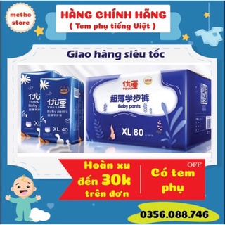 Tã/Bỉm dán quần YOULi xanh nội địa đủ size M88/L84/xl80/xxl72/xxxl68