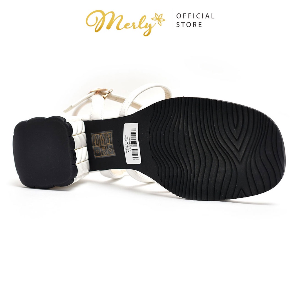 Giày xăng đan nữ gót thô dây mãnh Merly 1469