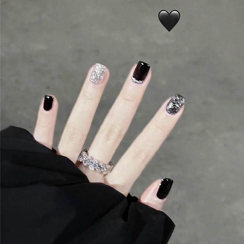 Set 24 móng giả N463 dáng móng ngắn ( Tặng kèm keo và dũa )