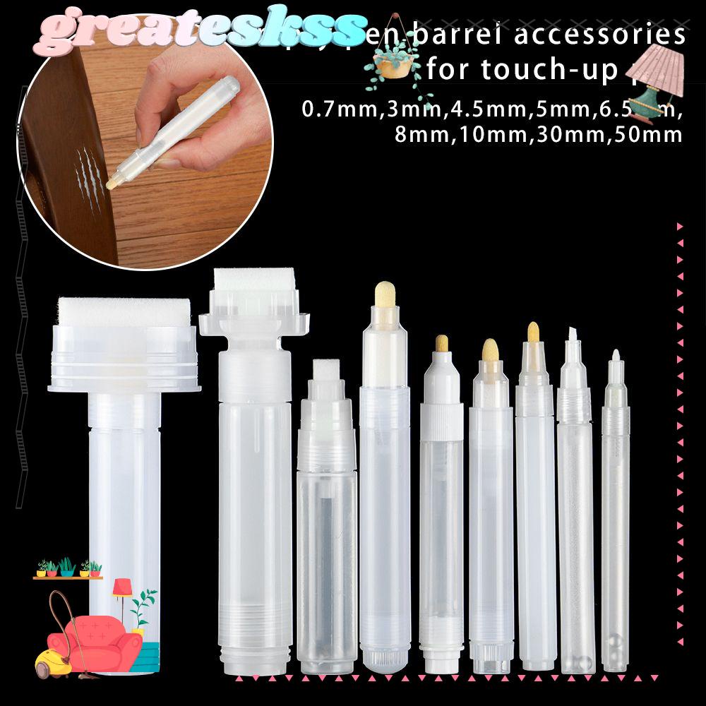 Greateskss 1Pc Empty Pen Rod Accessories Plastic Transparent Repeatable Use Barrels Tube Refillable Ink Stationery