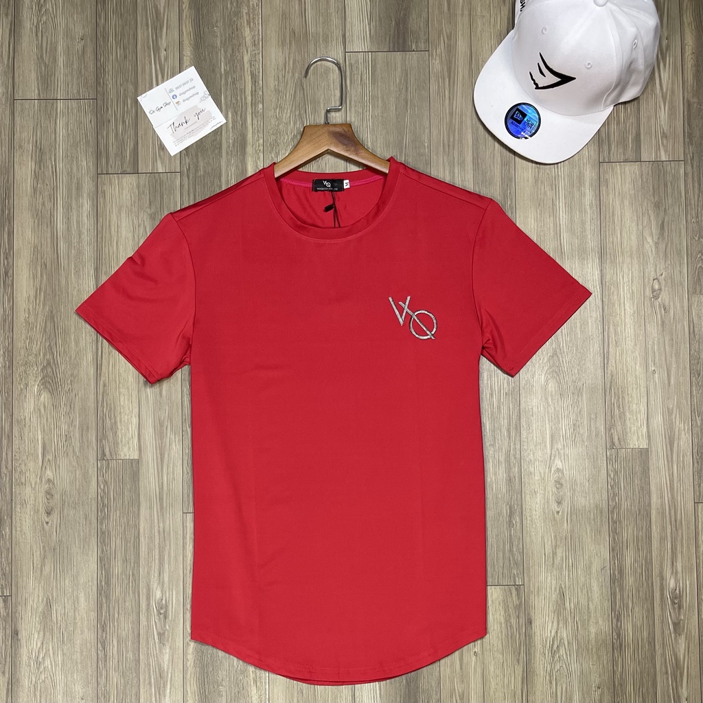 Áo thun nam tập gym vạt bầu DO GYM SHOP logo thêu, thun lạnh 4 chiều thoáng mát