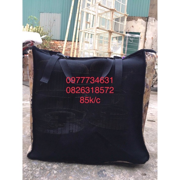 Balo lồng khuyên đôi vải rằn ri kèm lưới cao cấp chắc chắn Phụ kiện Kabosa