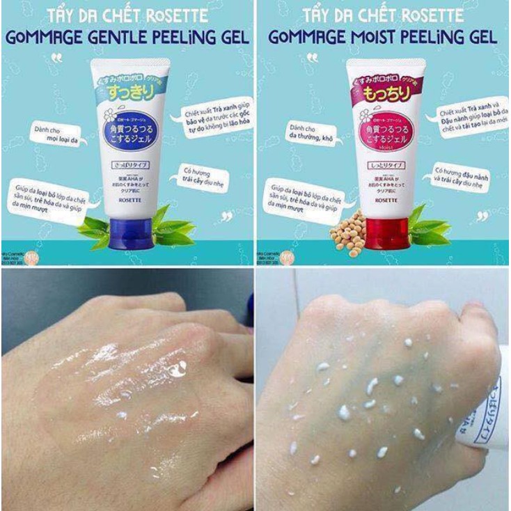 (No.1 Cosme) Gel tẩy tế bào chết Rosette Peeling Gel 120g Nội Địa Nhật Bản