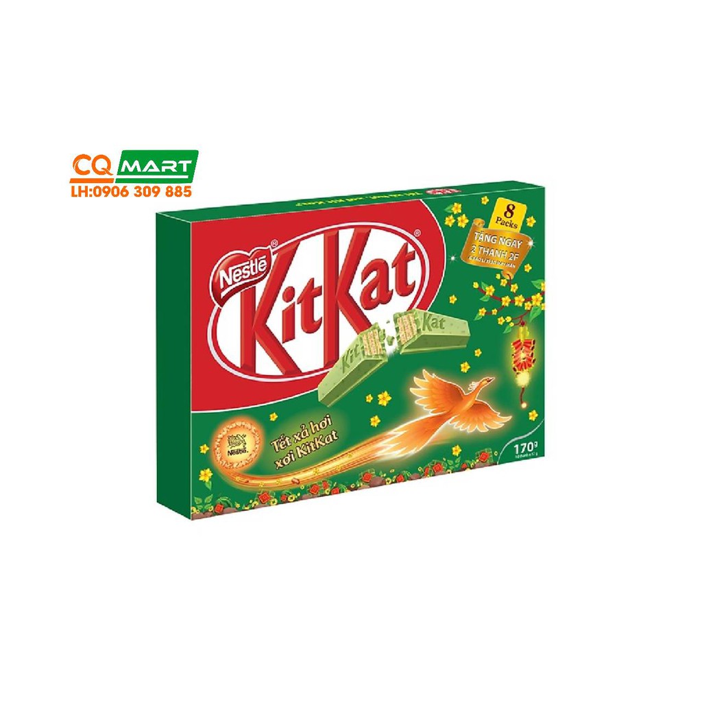 Chocolate KitKat Trà Xanh Hộp 8 Thanh *17gr (136gr)