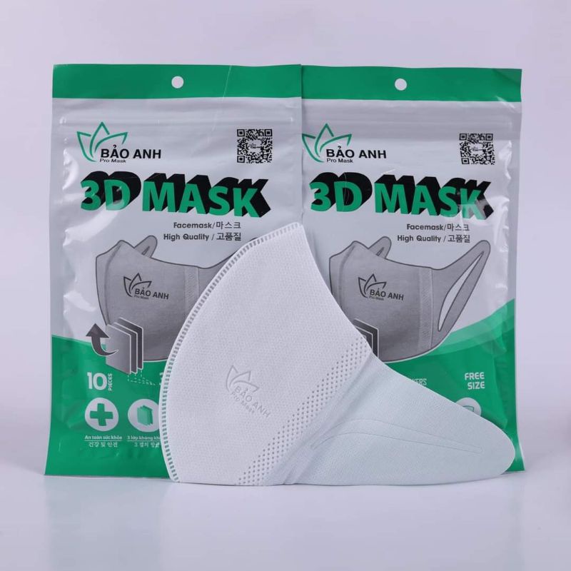 Hộp 50 Chiếc Khẩu Trang 3D Mask Nam Anh Farmapro