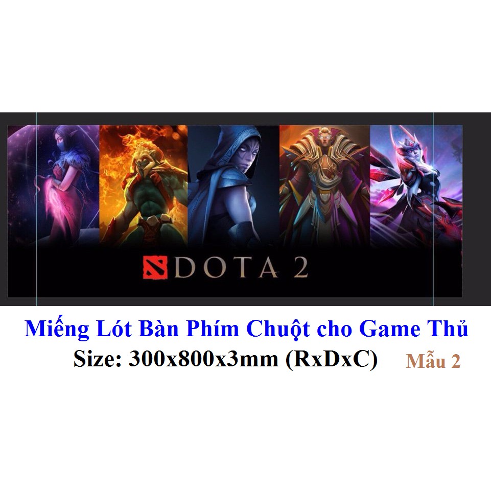 Miếng Lót Bàn Phím Chuột S6 Cho Game Thủ (300x800x3mm)