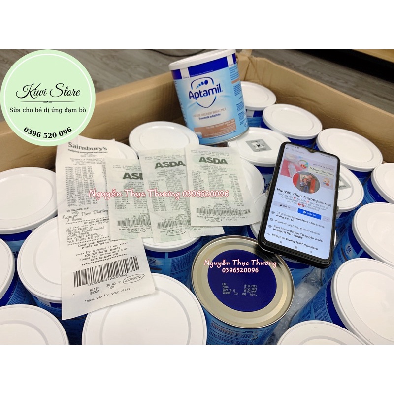 Sữa Aptamil Free Lactose UK cho bé bất dung nạp Lactose 400gr bay air 100% (Date 18/04/2024)