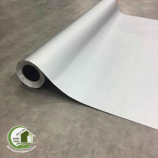 Giấy dán tường màu xám nhám - khổ 1,2m - có sẵn keo