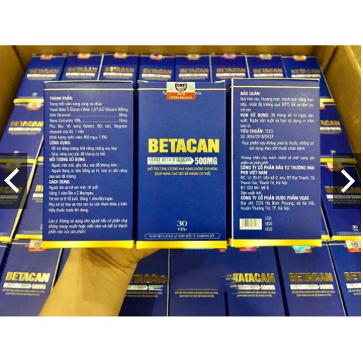 Betacan Tăng cường hệ miễn dịch đào thải HPV
