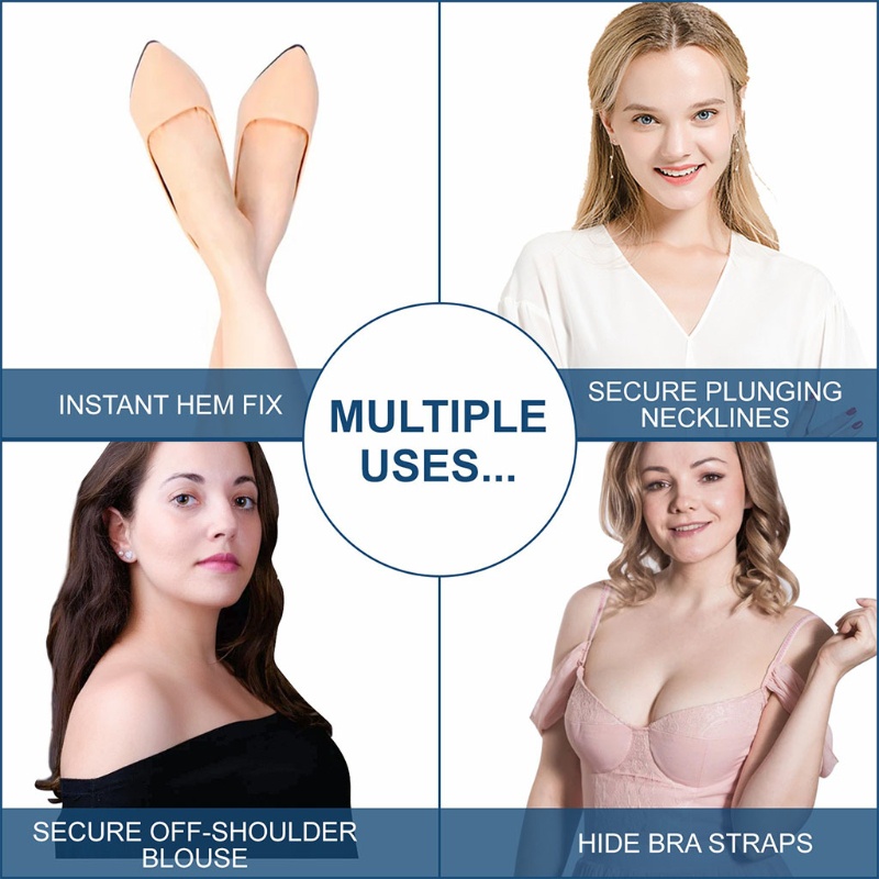 80 Miếng Dán Hai Mặt Trong Suốt Cho Đầm Và Toàn Thân