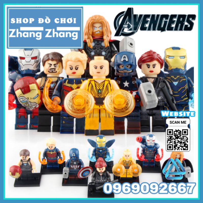 Đồ chơi Xếp hình War Machine gồm Ancient One Black Widow - Pepper Captain America - Tony Stark Minifigures Xinh X0261