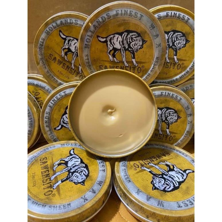 Sáp, Wax vuốt tóc SAWENSITO SÓI VÀNG 100gr tạo kiểu giữ nếp cho tóc. HÀNG CHÍNH HÃNG .