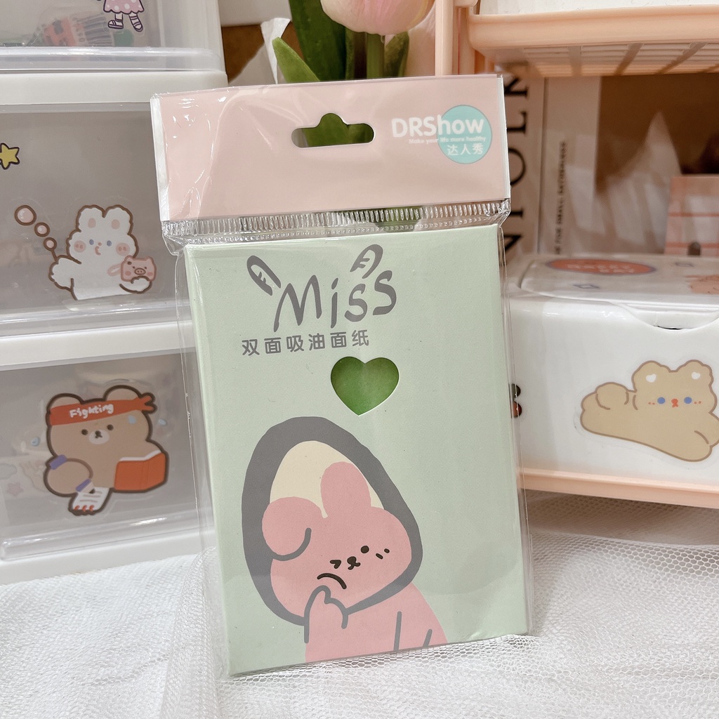 Giấy thấm dầu thấm mồ hôi, kiểm soát dầu thừa hút dầu trên da hiệu quả