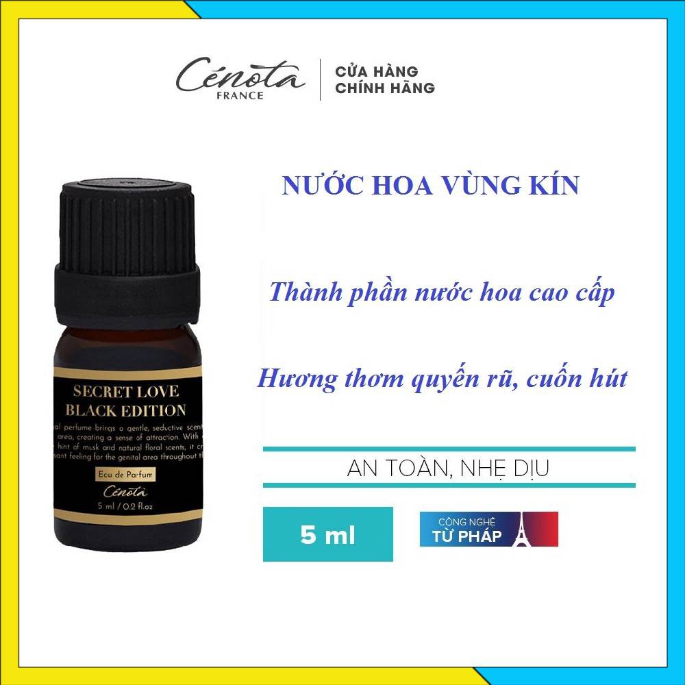 [Chính hãng] Nước hoa vùng kín Cenota Secret Love Black Edition, hạ gục mọi chàng trai - Mã C36