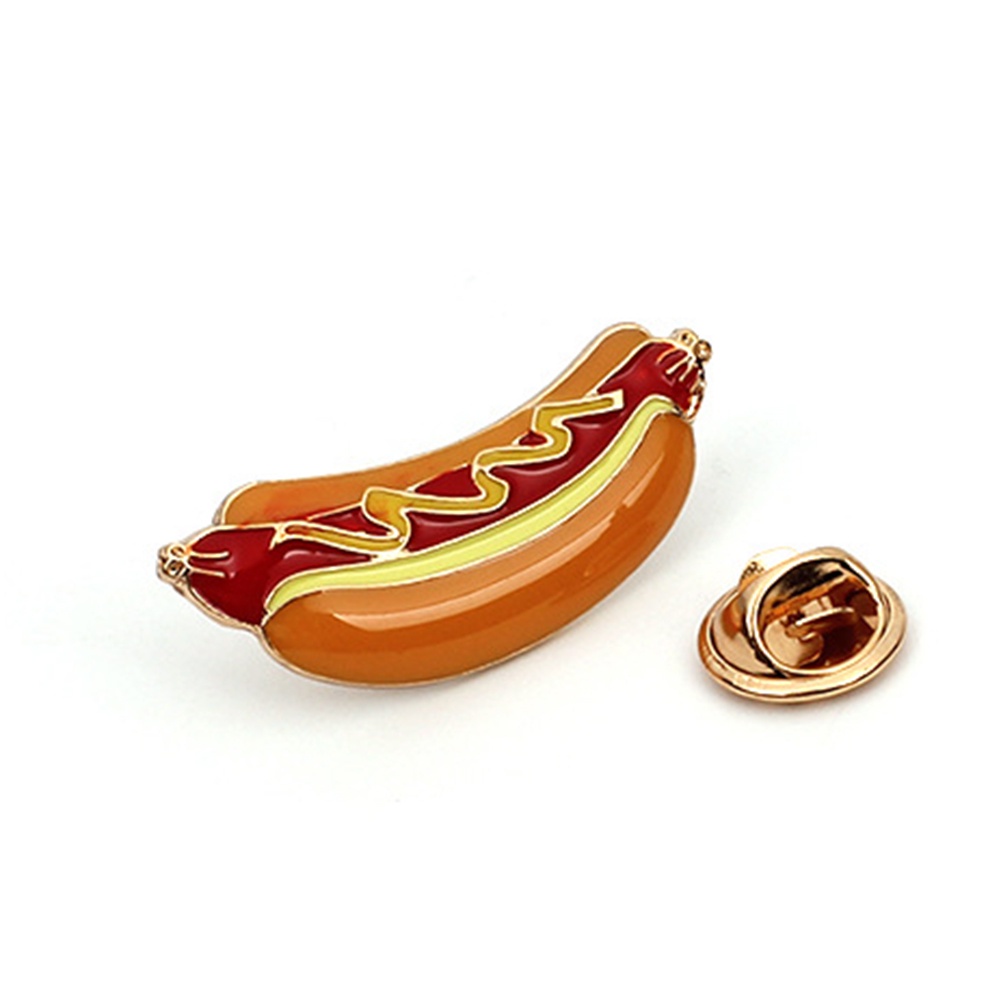 YOML✔3Pcs/Set Women Cute Cartoon Pizza Hot Dog Burger Enamel Brooch Pin Jewelry Gift