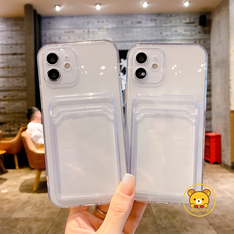 Ốp Điện Thoại Trong Suốt Dạng Ví Cho LG V50 V50S VELVET Nokia C10