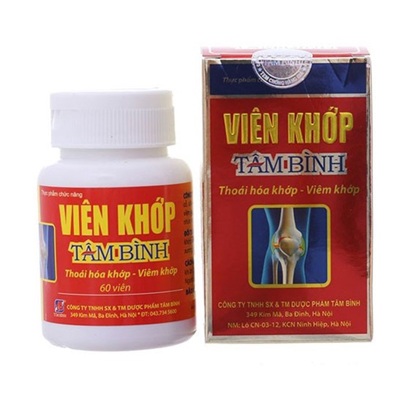 VIÊN KHỚP TÂM BÌNH giảm các triệu chứng của thoái hóa khớp và viêm khớp