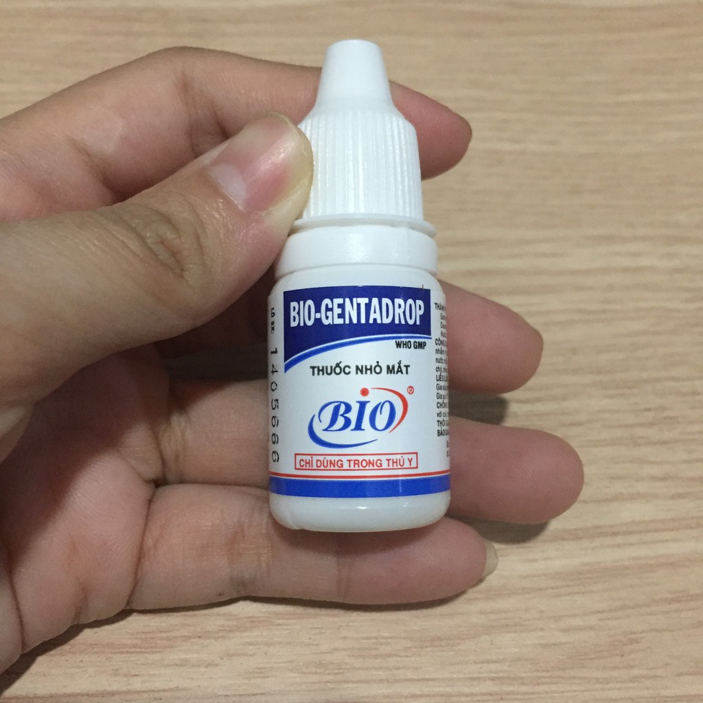 CHAI NƯỚC NHỎ MẮT BIO-GENTADROP cho Chó Mèo Thú Cưng chai 10ml xuất xứ Việt Nam