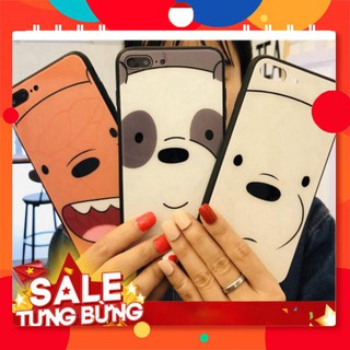 Ốp Lưng IPHONE Kính Cường Lực Gấu CuTe