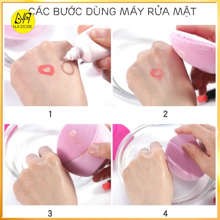 Máy Rửa Mặt Cao Cấp Rung Sóng Siêu Âm Sonic 4.0 - Rửa Sạch Sâu Da Mặt FOR YOU