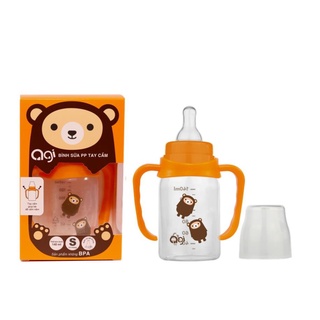 Bình sữa agi cổ hẹp pp 140ml tay cầm